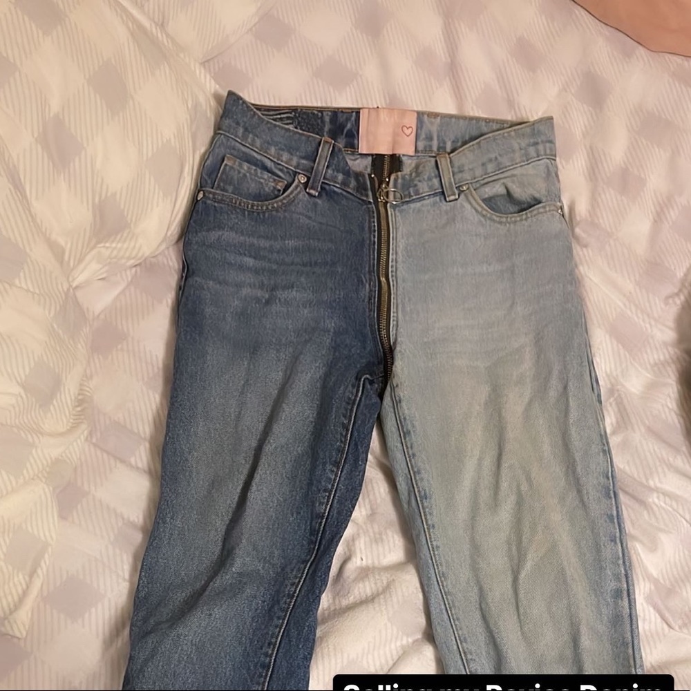 Revice denim ying yang zipper jeans